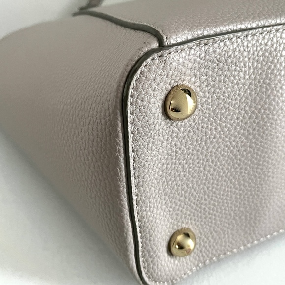 ***  Big Structured Shoulder Satchel Handbag Grey Colour *** - Picture 9 of 10